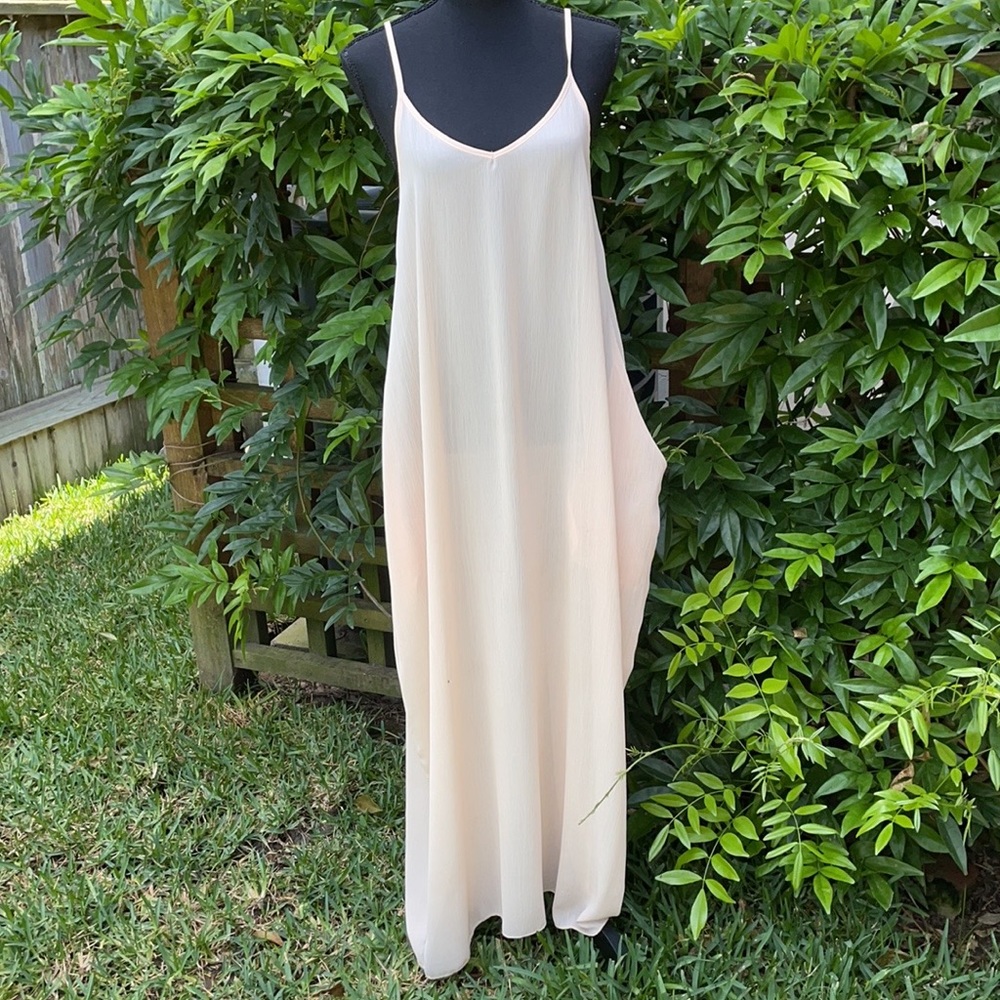 See-through peach loungewear sale sale